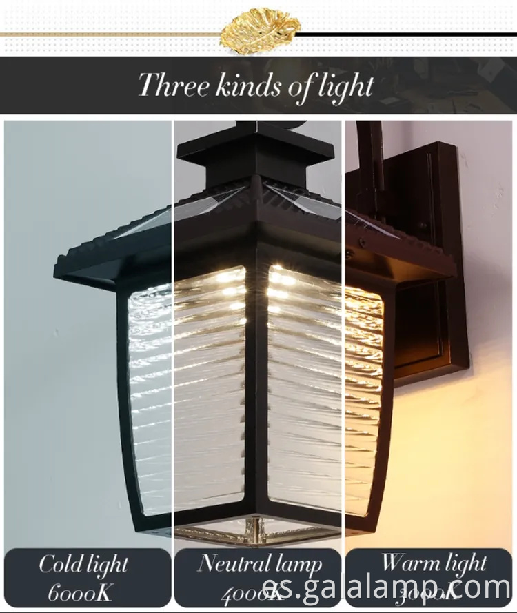 Elegante iluminación de pared impermeable para hoteles y villas de lujo